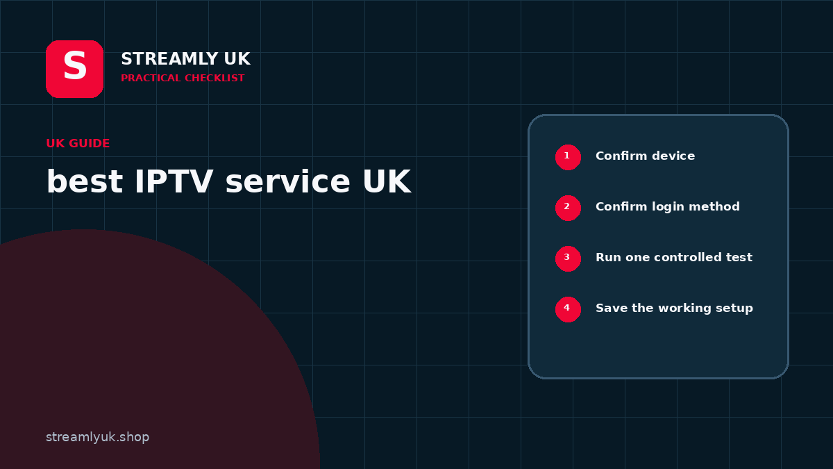 compare IPTV services UK setup checklist diagram