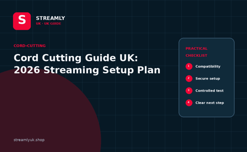 cord cutting guide UK guide illustration for Streamly UK