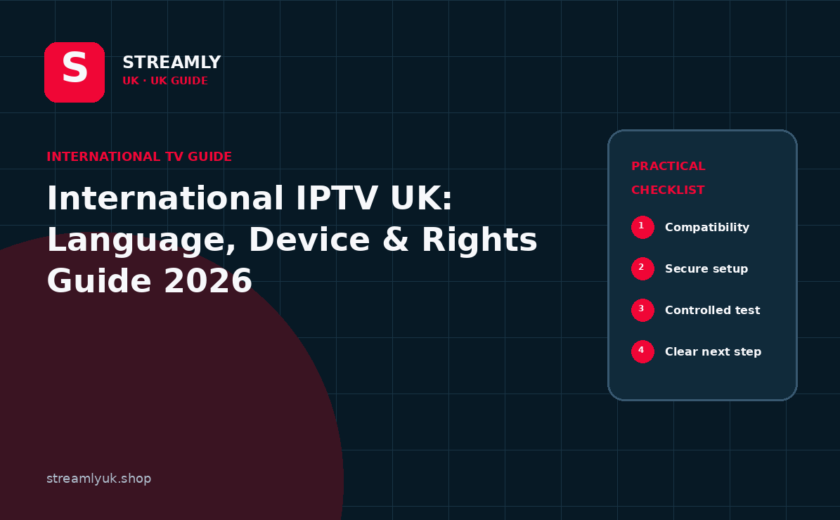 international IPTV UK guide illustration for Streamly UK