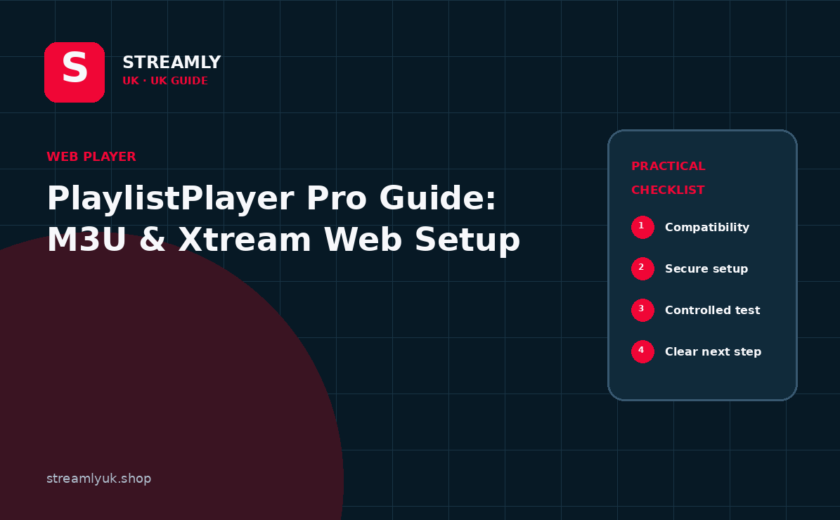 Streamly UK guide thumbnail: Streamly Player UK Guide: Free M3U & Xtream Web Player